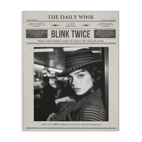 The Daily Wink Magazine Canvas Wall Art, design by A Barefoot Stylist