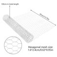 thumbnail image 4 of inch Hexagonal Poultry Netting Chicken Wire Mesh Fence Large Frame with Chicken Netting Rabbits Pets Dog Cat Vegetable Garden fencing Backyard Raised Flower, 4 of 9