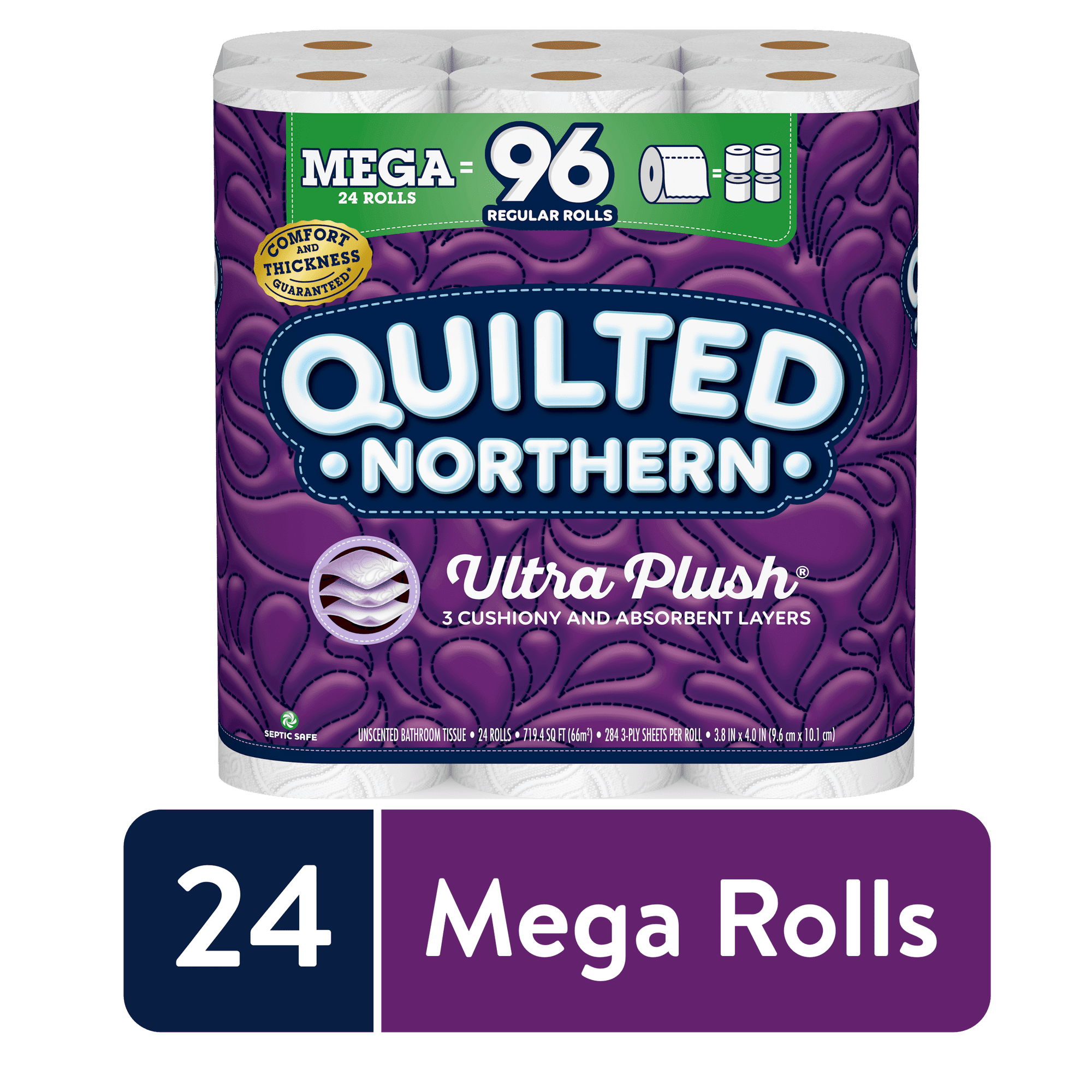 Quilted Northern Ultra Plush Toilet Paper, 24 Mega Rolls