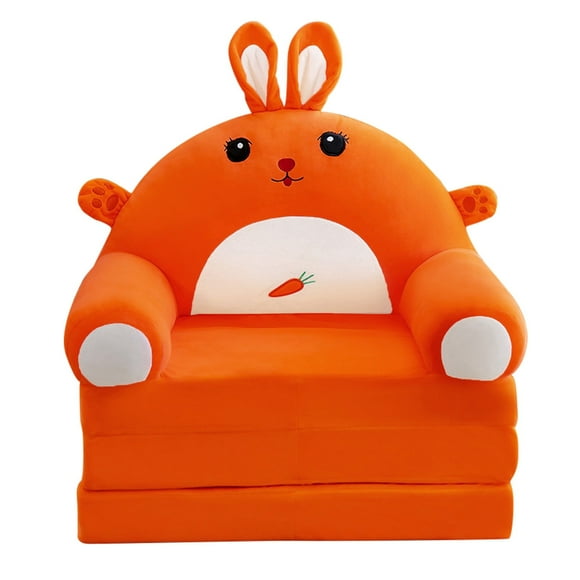 Big Sale ! WOAHU Cushion,Plush Foldable Kids Sofa Backrest Armchair 2 In 1 Foldable Children Sofa Cute Cartoon Lazy Sofa Children Flip Open Sofa Bed for Living Room Bedroom without Liner Filler