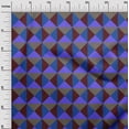 thumbnail image 3 of oneOone Velvet Maroon Fabric Geometric Fabric For Sewing Printed Craft Fabric By The Yard 58 Inch Wide, 3 of 4