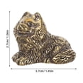 thumbnail image 2 of QUMIIRITY Decorativa De Perro En Latón Resistente Para Escritorio Y Feng Shui, 2 of 6