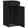 thumbnail image 6 of vidaXL Patio Storage Cabinet Beige 21.7"x21.7"x43.7" Poly Rattan, 6 of 11