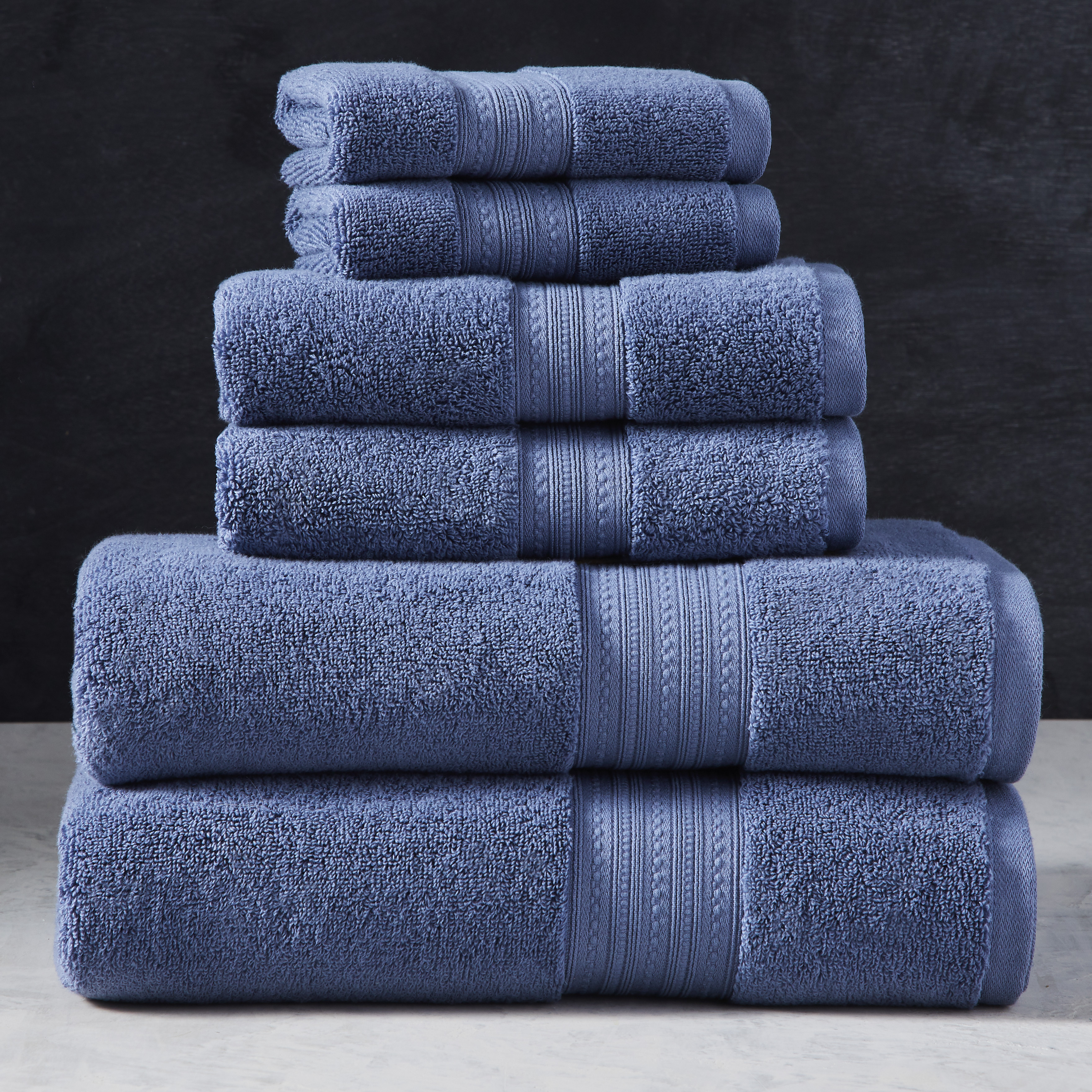 Better Homes & Gardens Signature Soft Hand Towel, Insignia Blue - image 2 of 6