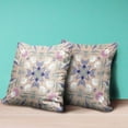thumbnail image 4 of Amrita Sen Venetian Flower Paisley Duo Throw Pillow in Beige Gray 20x20, 4 of 5
