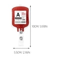 thumbnail image 2 of unbranded 4Ud Badge Reel Rojo Para Uso En Oficinas Y Hospitales Con Clip Y Duradero, 2 of 8