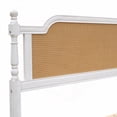 thumbnail image 2 of French Provincial Bed with Solid Material & Rattan Charm in Two Sizes, 2 of 11