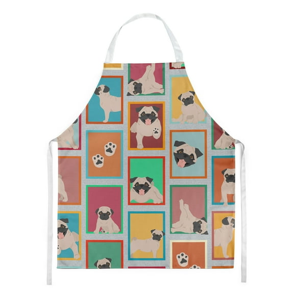 Lots of Fawn Pug Apron 27 in x 30 in