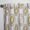 thumbnail image 3 of Designart 'Circular Golden Retro Pattern I ' Mid-Century Modern Curtain Panel, 3 of 5