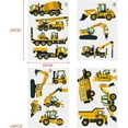 thumbnail image 6 of Construction Vehicles Wall Stickers, Boys Room Decor, Truck Digger Stylish Wall Decals for Bedroom Living Room, Cartoon Engineering Car Wall Murals Peel and Stick (16 PCS), 6 of 6