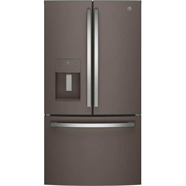 Ge Slate Gfe26jmmes 36 French Door Refrigerator With 25 6 Cu Ft Capacity Energy Star External Water And Ice Dispenser Led Lighting Spill Proof Shelves Energy Star Ada Compliant In Slate Walmart Com