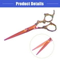 thumbnail image 5 of Vocoste Hair Scissors, Hair Cutting Scissors, Professional Barber Scissors, Stainless Steel Razor, 6.5" Long, Pink, 5 of 7