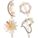 thumbnail image 1 of 4 pinzas para el pelo con diamantes de imitación de cristal para niñas, pasadores para el pelo con flores, accesorios para el cabello, 1 of 5