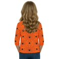 thumbnail image 4 of YOUYEDIAN Halloween 3/4 Sleeve Shirt for Kids Toddler Girls Casual Fun Graphic Crew Neck Top, 4 of 4