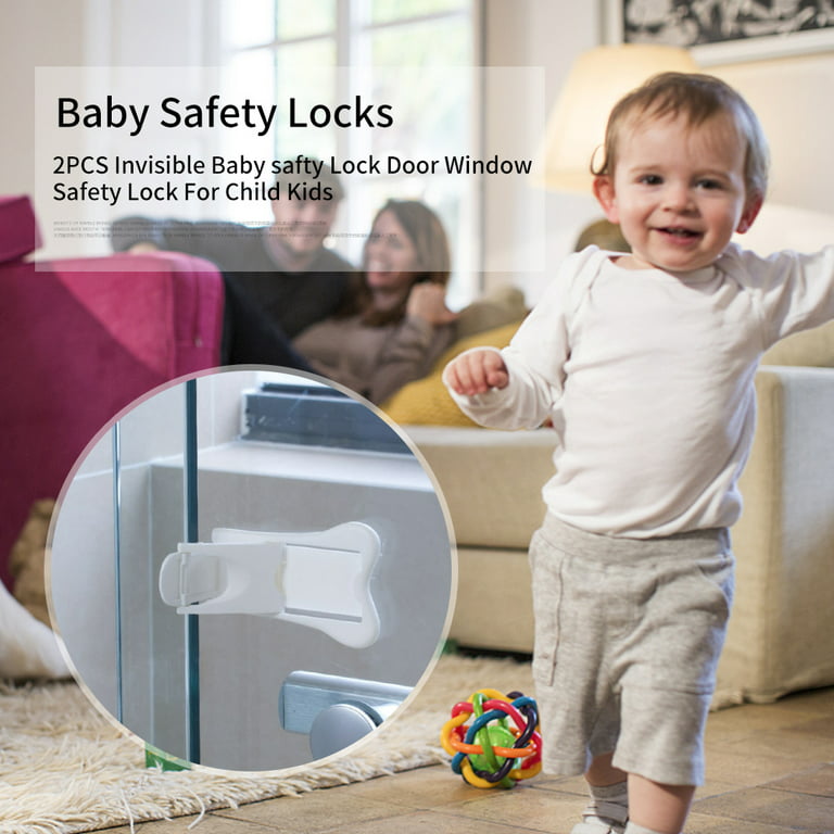 Kids Safety Door Lock Invisible Baby safty Lock Door Window Safety Lock For  child-proofing 