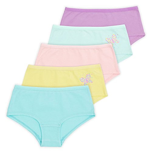 5-Pack Lucky & Me Annika Girls Boyshort Panties Soft Cotton Blend Underwear