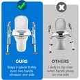 thumbnail image 6 of Raised Toilet Seat with Handles, Adjustable Commode Chair for Toilet with Arms, Toilet Seat Risers for Seniors, Shower Commode Chair, 350lb Handicap Toilet Seat, 6 of 6