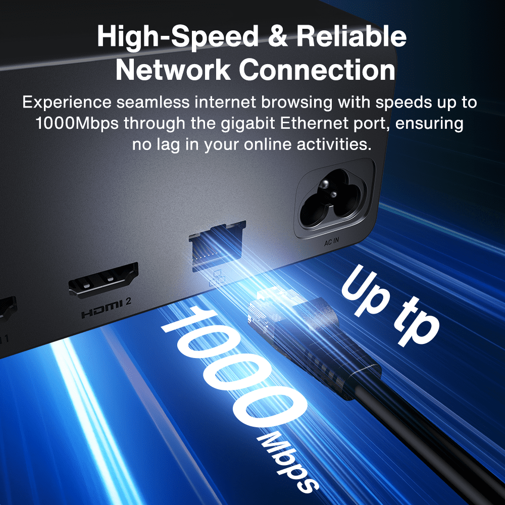 iVANKY 13-in-1 USB-C Docking Station, 2.26" LCD smart display, dual HDMI, 10Gbps USB A/C, Gigabit Ethernet, 160W max output, for MacBook, Dell, HP, Lenovo & more.