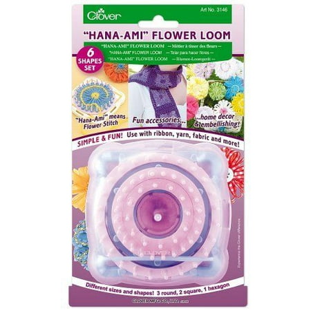 Hana Ami Flower Loom 6 Shape Set Pink Blue