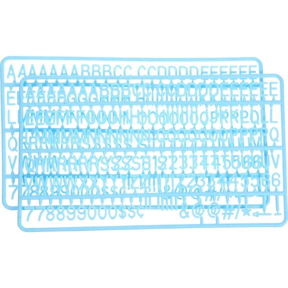 PENIKOKO Plastic Letter Board Letters 2 Sets for Message Board Signs 13.4 x 7.7 x 0.2 Inches