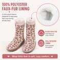 thumbnail image 4 of Muk Luks Girls Socks, Sweater Knit Slipper Kids Crew Socks for Girls with Soft Sole, Light Pink, S/M, 4 of 9