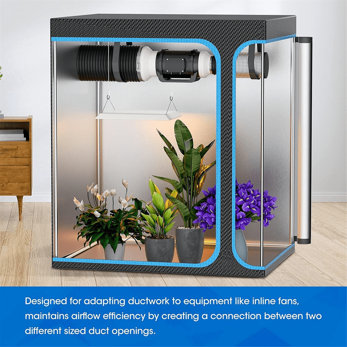 Réducteur De Conduit 180 Mm à 200 Mm – Connecteur De Réduction De Tuyau Pour Ventilateurs D'extraction, Conduits Et Unités De Ventilation, Blanc