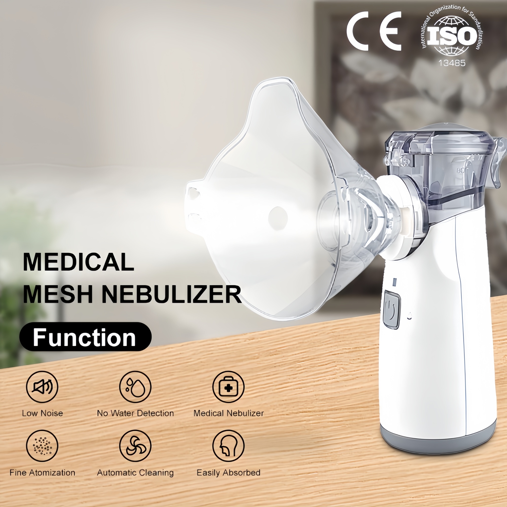 Handheld Portable Personal Humidifier With One-Touch Automatic Cleaning