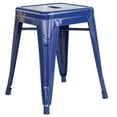 thumbnail image 5 of AmeriHome Loft Black 18" Metal Bar Stool, Blue, Set of 2, 5 of 5