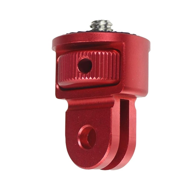 Mini adaptador de montura de trípode, rotación de 360 degree universal con convertidor de tornillo de 1/4 "aleación de aluminio para cámara profesional Rojo CUTICAT Adaptador de montura mini trípode