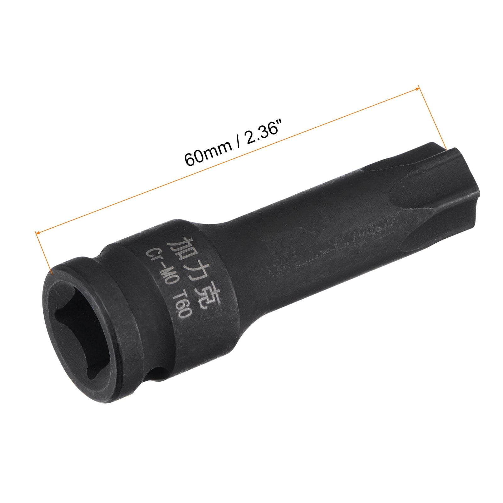 Uxcell 3/8" Drive Impact Torx Bit Socket Set, T20 - T60, Metric 60mm Length, CR-MO
