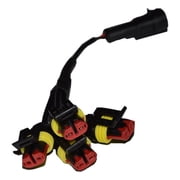Flashtech 4 Pod LED Rock Lights Kit with Controller Underglow LED Neon Light Kit for Jeep Off Road Trucks ATV SUV Boat - Amber