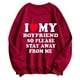 thumbnail image 3 of Gibobby Sudaderas con cremallera Día de San Valentín Mujeres Manga Larga Gráfico Impreso Sudaderas Blusa Sudaderas Top (Rojo, XXL), 3 of 4