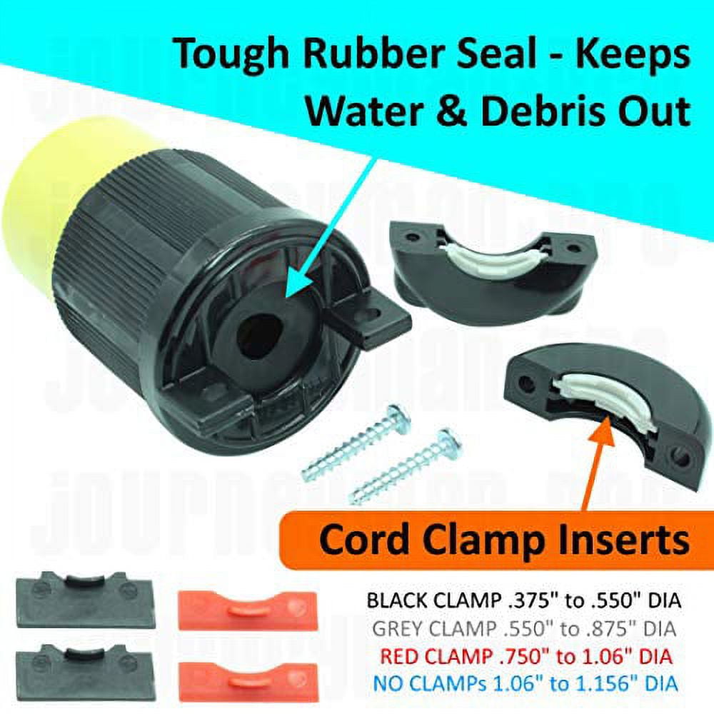 Journeyman-Pro 2613, 30A, 125V, NEMA L5-30R Plug Connector