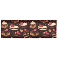 thumbnail image 6 of Yayeee Kitchen Valance Rod Pocket 54" x 18" Living Room Window Curtain, Sweet Cakes, 6 of 6