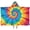 Colorful Tie Dye Pattern-1, variant on Tie Dye Pattern Kids Hooded Bath Towel, Beach Towel Poncho with Hood & Snap Buttons, Highly Absorbent Gifts for Kids Toddlers Teens,60"x35"