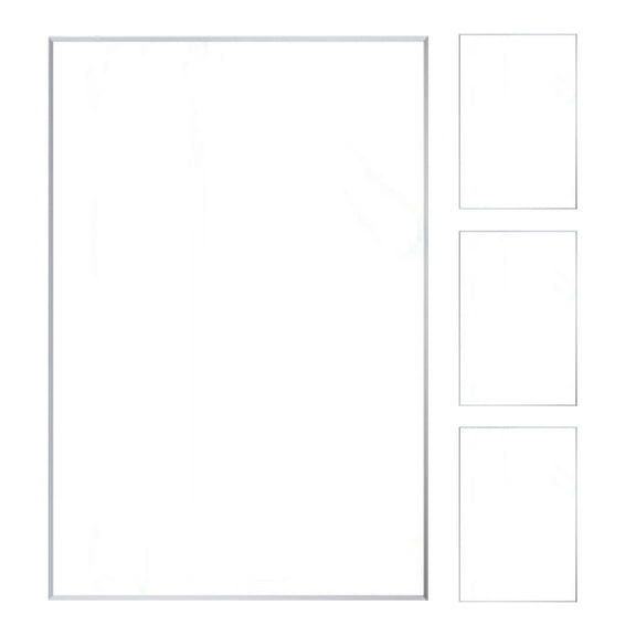 WHAMVOX 4pcs Clear Diy Acrylic Sheets Crafting Acrylic Sheets Transparent Picture Frame Acrylic Panel