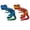 Set 4, variant on 2Pcs 3D Printed Dinosaur Skeleton  Articulated Dinosaur Bones  Realistic Flexible Joints 3D Printed Animals Model Desk Decor for Home Office Stress Relief Gift for  Adults