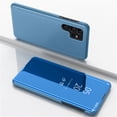 thumbnail image 1 of Étui de Protection Vertical avec Miroir pour Samsung Galaxy S23 Ultra, Protection Intégrale, Plaquage Courbé pour Diffuseurs, Béquille Mode, Antichoc, Résistant aux Rayures, Étui pour Samsung S23 Ultra,A, 1 of 7