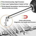 thumbnail image 2 of 4 Pcs Ball End Hex Screwdriver Bits Set Metric Hex Bit 150mm Magnetic Driver Bit, 2 of 10