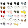 thumbnail image 3 of Youkk Fashionable Hexagonal Lightweight Frame Polarized Lens Unisex Protection Comfortable silver anti-blue 1Set, 3 of 6
