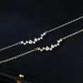 thumbnail image 3 of Sdmnsg-T Diamond Pendant Necklace for Women, Dainty Gold Necklace 18k Gold Plated Paperclip Choker Necklaces Cute Open Oval Necklaces Simple Gold Necklace Jewelry Gifts for Women Trendy, 3 of 7