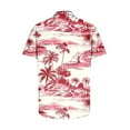 thumbnail image 5 of Blusa y camisa de manga corta con cuello vuelto para hombre, blusa informal de moda con botones y manga corta para hombre, 5 of 5