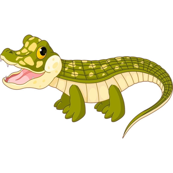 5in x 3in Die Cut Crocodile Alligator Bumper Sticker Decal Car Window Stickers Decals