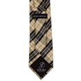 thumbnail image 5 of Scott Allan Brown and Black Mens Tie | Scottish Tartan Plaid Necktie | Jacquard Woven Regular Size Tie 3.3" at Tip, 5 of 6