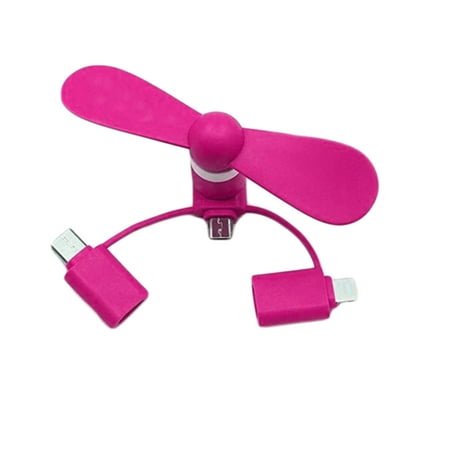 

Papaba USB Fan Portable 3 in 1 USB Mute Home Travel Office Mini Cooling Fan Mobile Phone Cooler