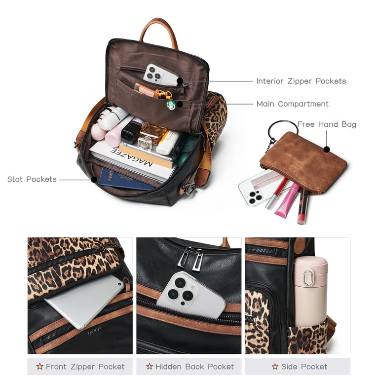 Shrrie Backpack Purse for Women Leather Fashion Designer  display picture 1