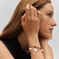 thumbnail image 5 of Pulsera Trenzada de Navidad Mujer Hilo Rojo Ajustables de Punto Charm Pulseras Navidad Regalos Joyería, 5 of 5
