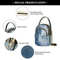thumbnail image 4 of FORMRS Crossbody Bag for Women Quilted Travel Shoulder Cell Phone Purse with Chain Strap Handbag, Plants and River, 4 of 7