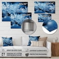 thumbnail image 4 of Designart "Glimmering Snowflakes in Winter II" Abstract Metal Wall Art, 4 of 5
