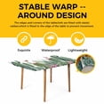 thumbnail image 4 of Green Cactus Table Cloths for 3 Foot Rectangle Tables, Tropical Summer Botanical Watercolor Patio Waterproof Elastic Fitted Tablecloths, Washable Rectangular Table Cover for Camping, 4 of 8
